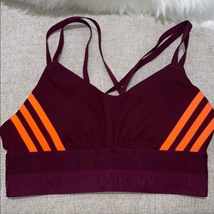 Maroon Ivy Park Sports Bra